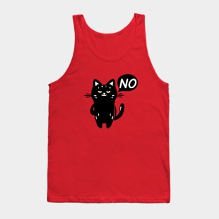 Black cat says no Tank Top